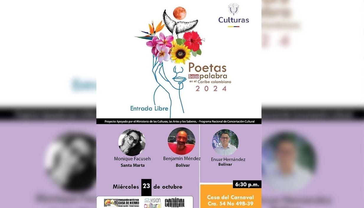 Los tres poetas participantes en esta jornada literaria.