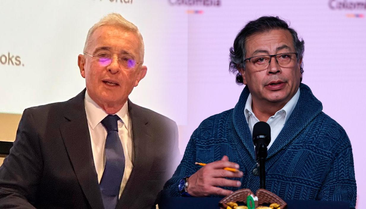 Álvaro Uribe y Gustavo Petro.