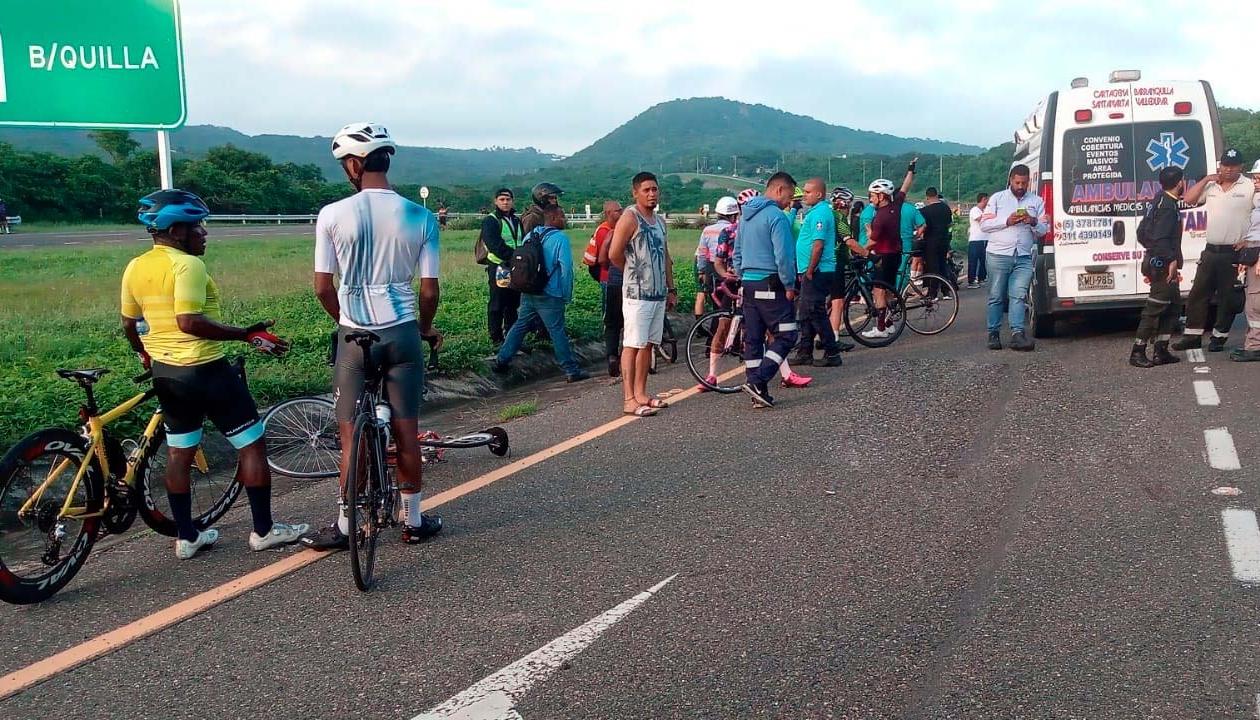 Lugar de la Vía al Mar donde ocurrió el fatal accidente. 