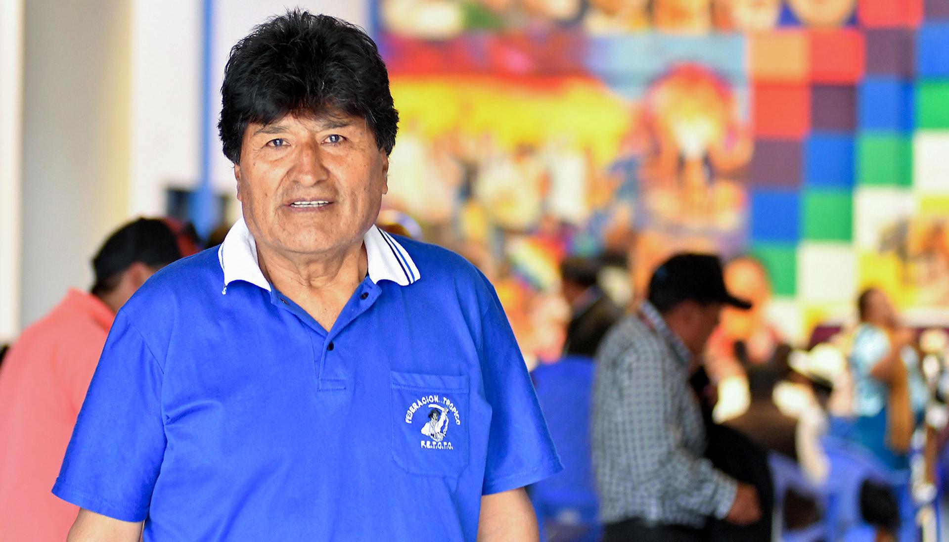 Evo Morales, expresidente de Bolivia.