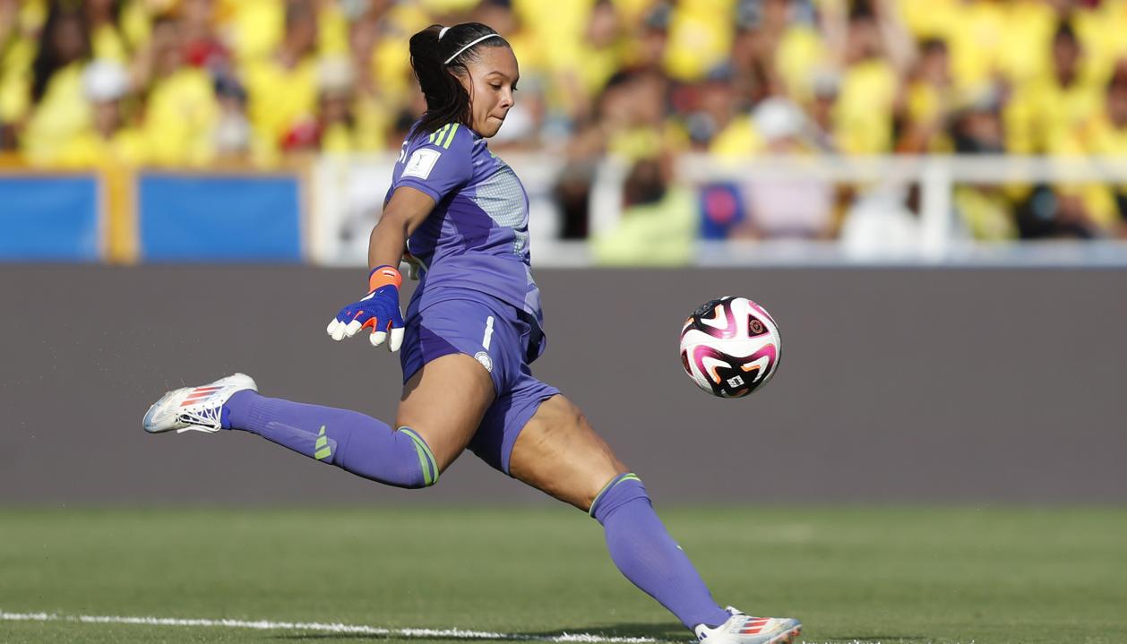 Luisa Agudelo, portera de la Selección Colombia sub-17.