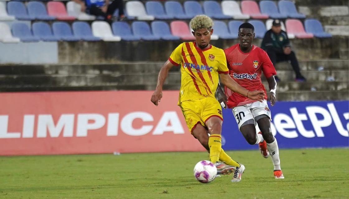 Sharif Merlano durante el partido contra el Barranquilla FC, el pasado jueves. 