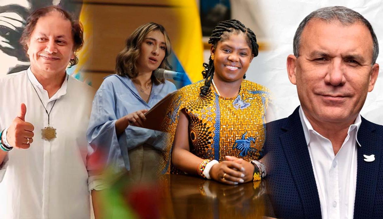 Juan Fernando Petro, Laura Sarabia, Francia Márquez y Roy Barreras.