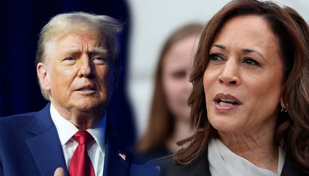 Candidatos a la presidencia de Estados Unidos, expresidente Donald Trump y actual vicepresidenta, Kamala Harris.