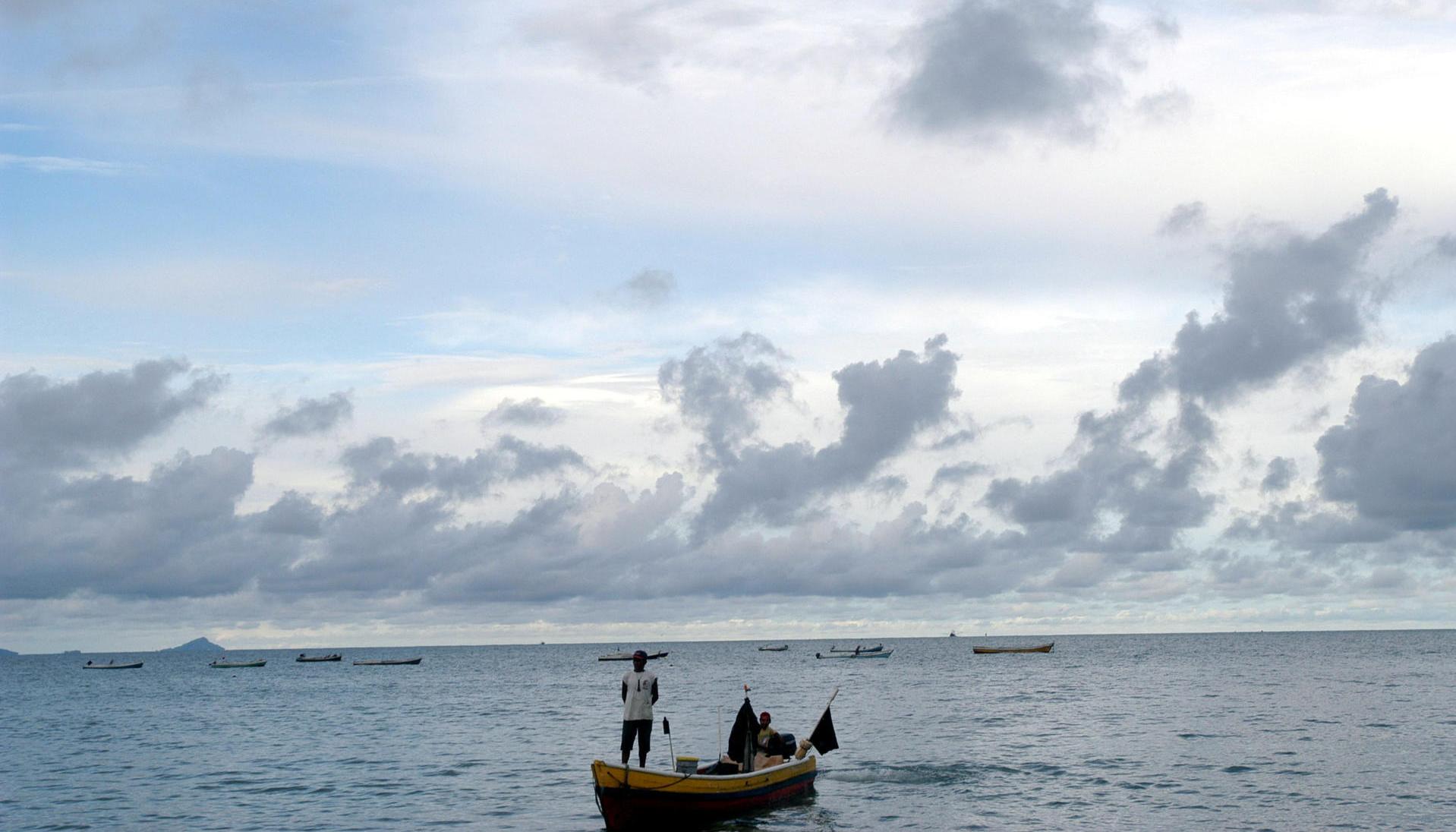 Pescadores en aguas colombianas. 