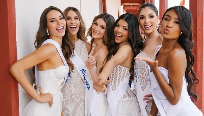 Grupo de candidatas a Señorita Colombia.