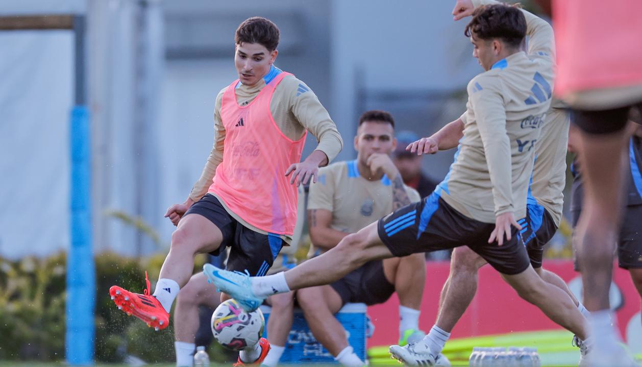 Julián Álvarez, delantero de la selección Argentina. 