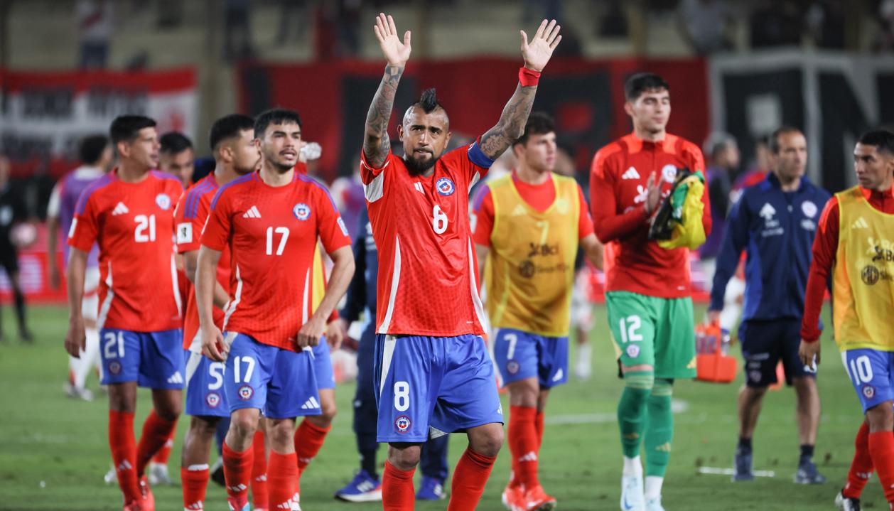 Arturo Vidal, capitán de la selección chilena, tras el juego contra Perú.