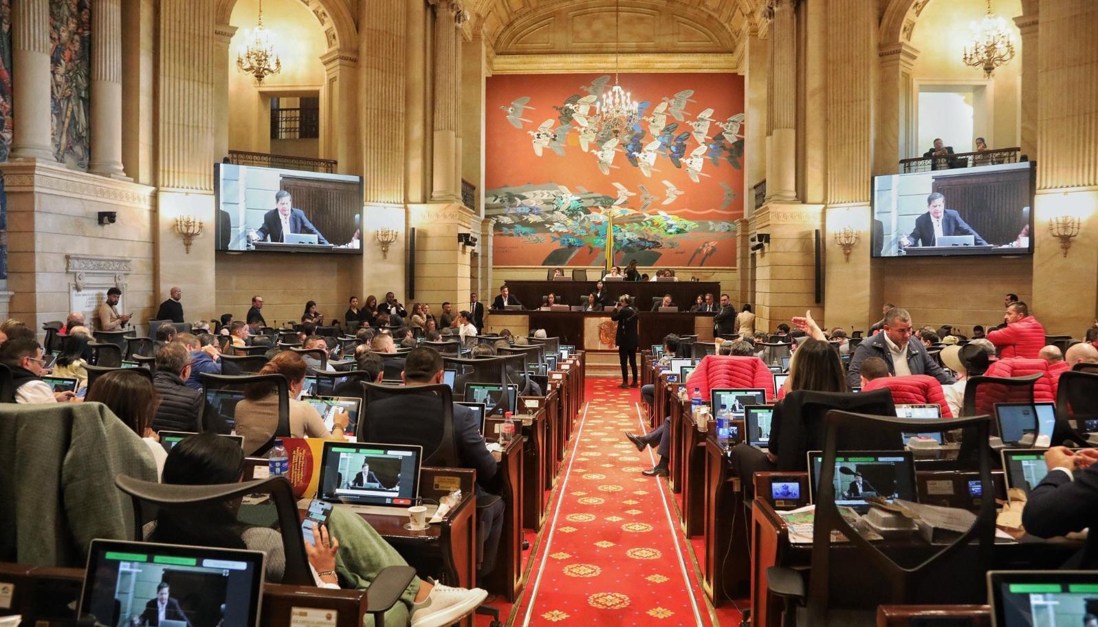 Congreso de la República este lunes. 