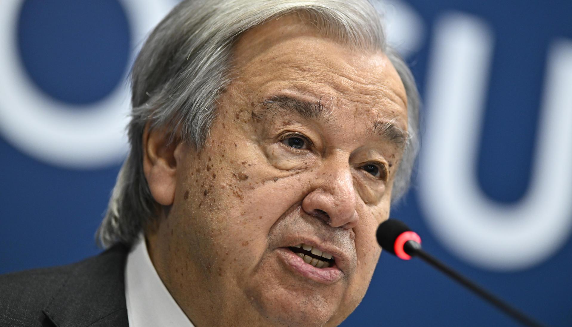 El secretario general de las Naciones Unidas (ONU), António Guterres.