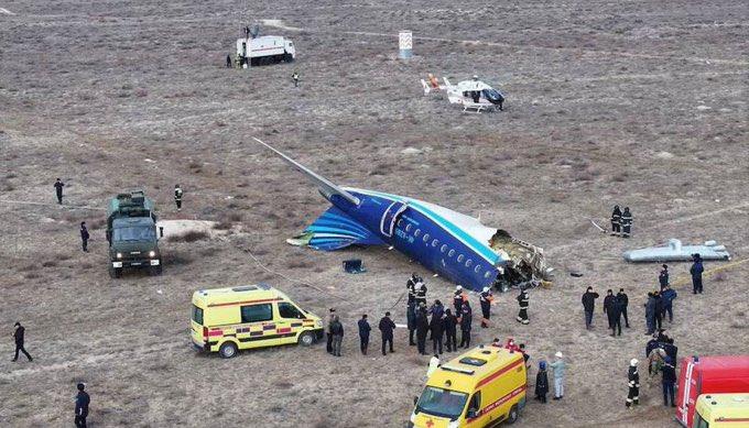 Así quedó el avión.