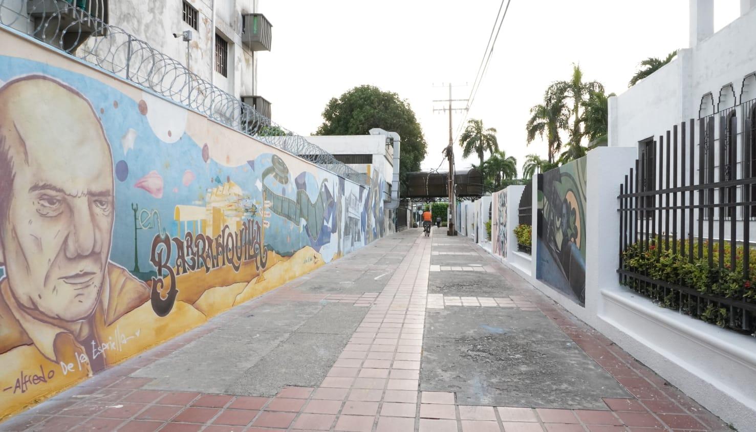 Intervenciones artísticas de los callejones de el barrio El Prado.