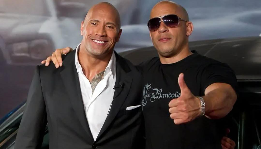  Dwayne Johnson y Vin Diesel, durante la premier de Fast Five en 2011.