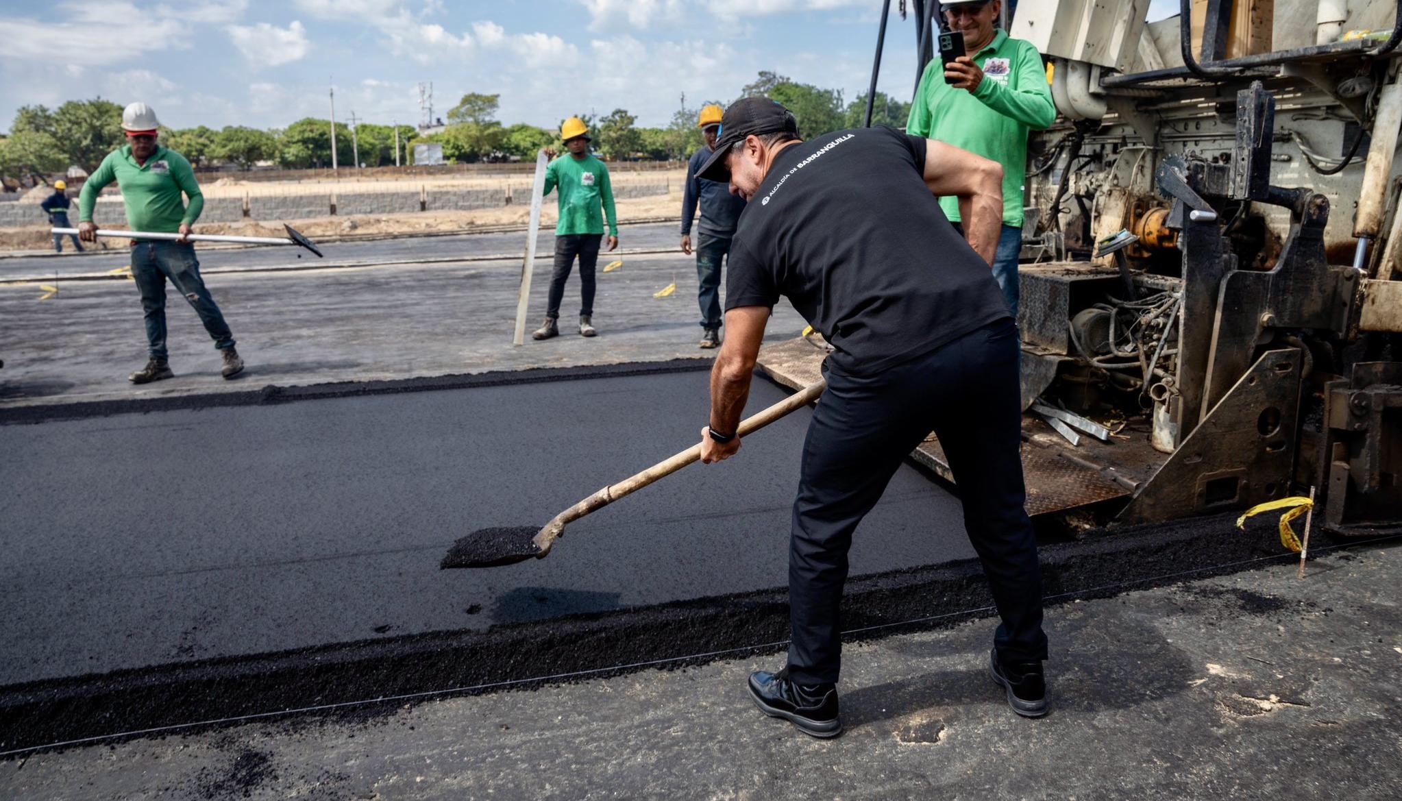 Alejandro Char, Alcalde de Barranquilla, en la inspección al polideportivo La Magdalena.