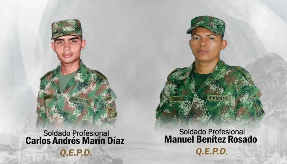 Los soldados asesinados.