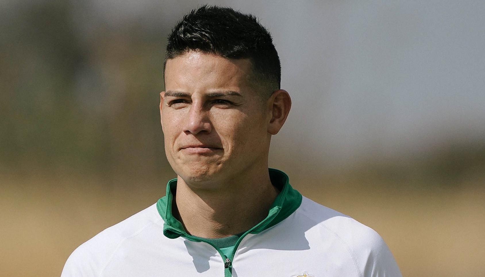 James Rodríguez en entrenamiento con Club León.