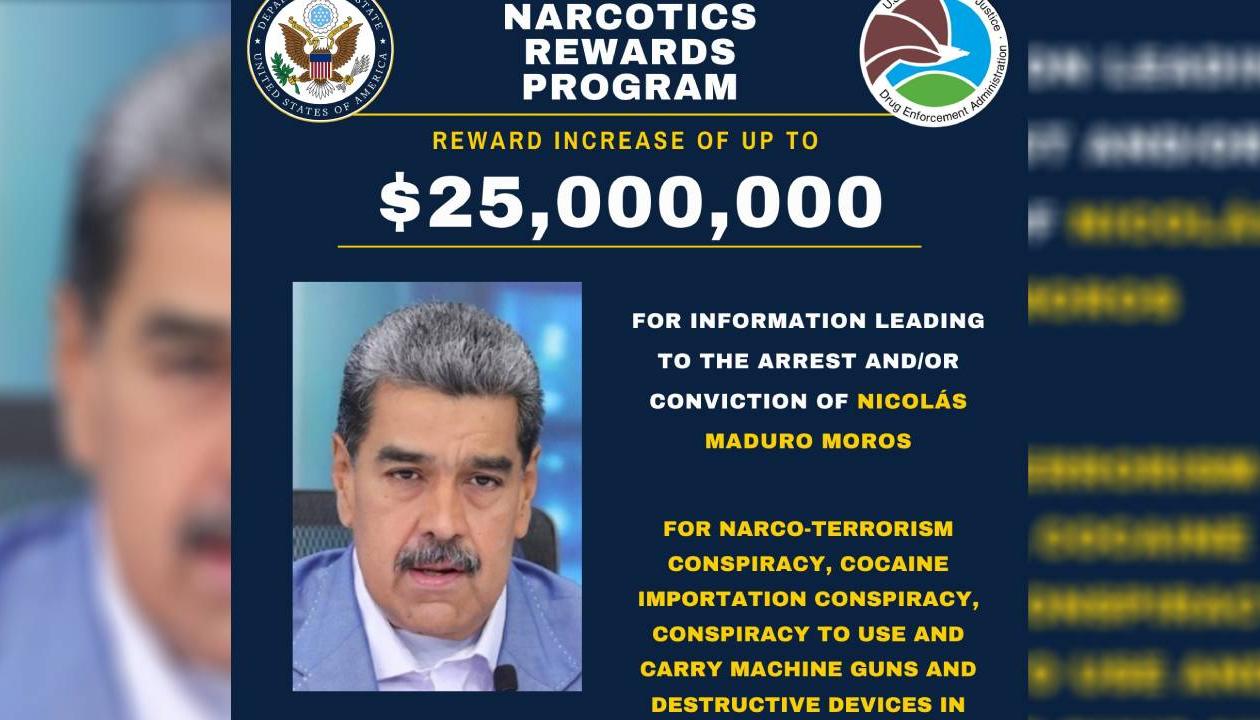 Cartel de Nicolás Maduro.