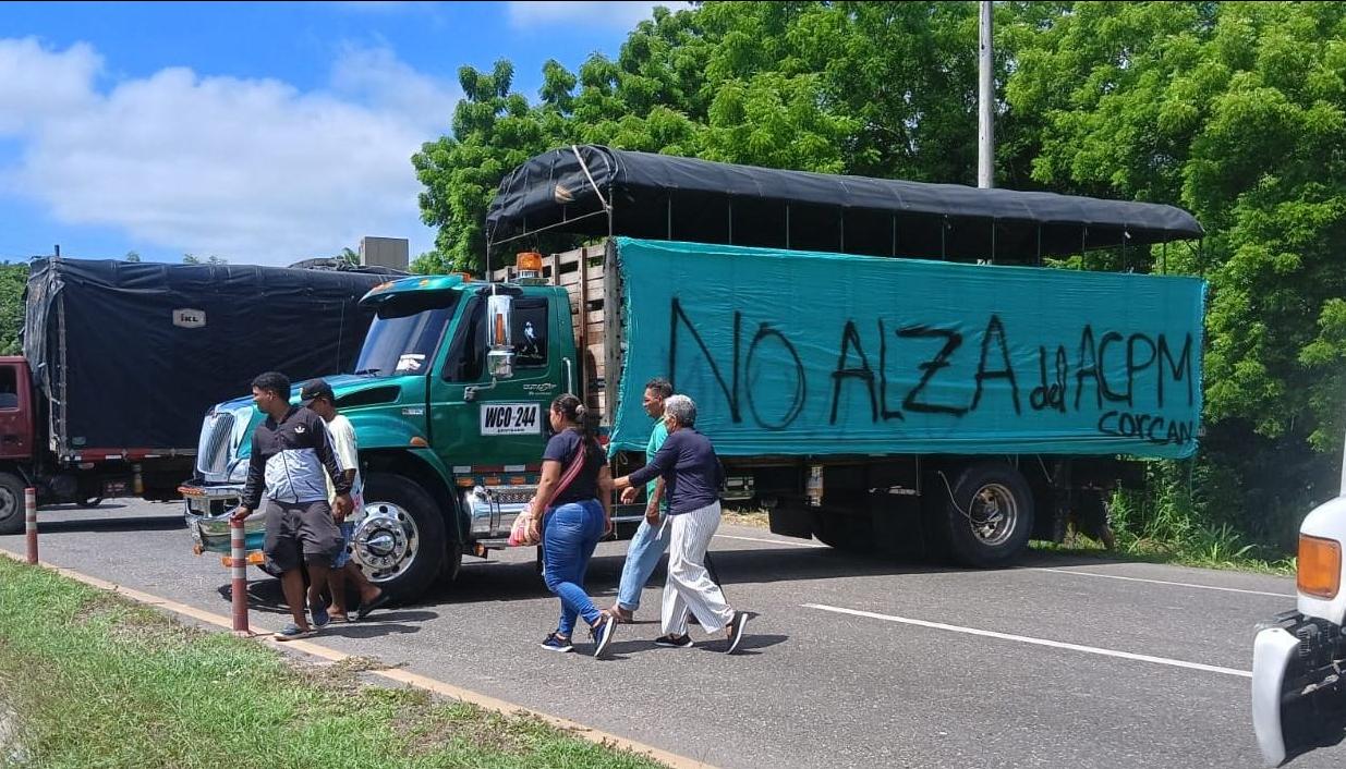 Paro camionero del pasado mes de septiembre en el país. 