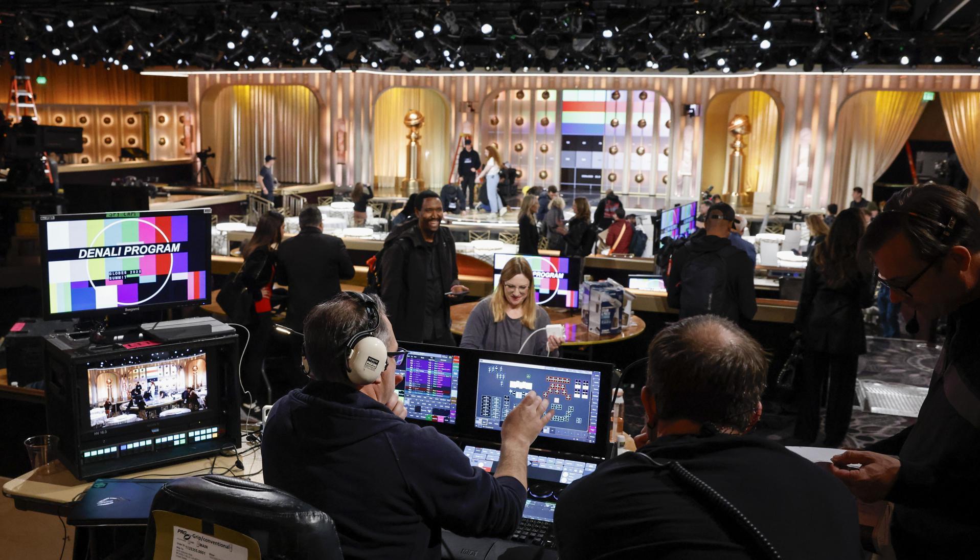 Preparativos para la 82ª edición de los Premios Globo de Oro.