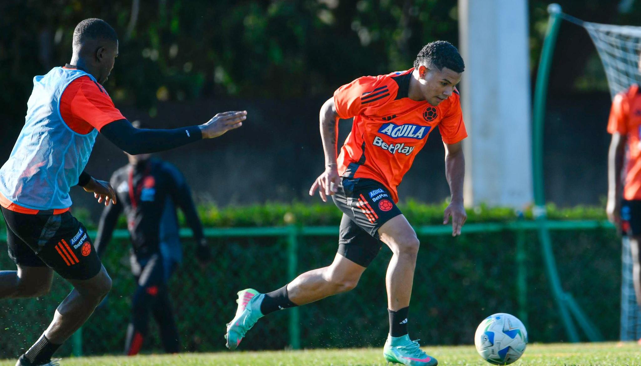 Entrenamiento de la Selección Colombia Sub 20 en Venezuela.