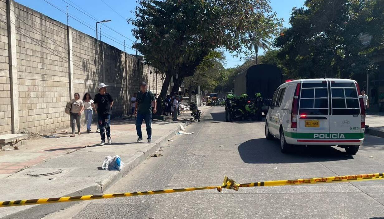 Lugar el accidente de tránsito en la calle 17.