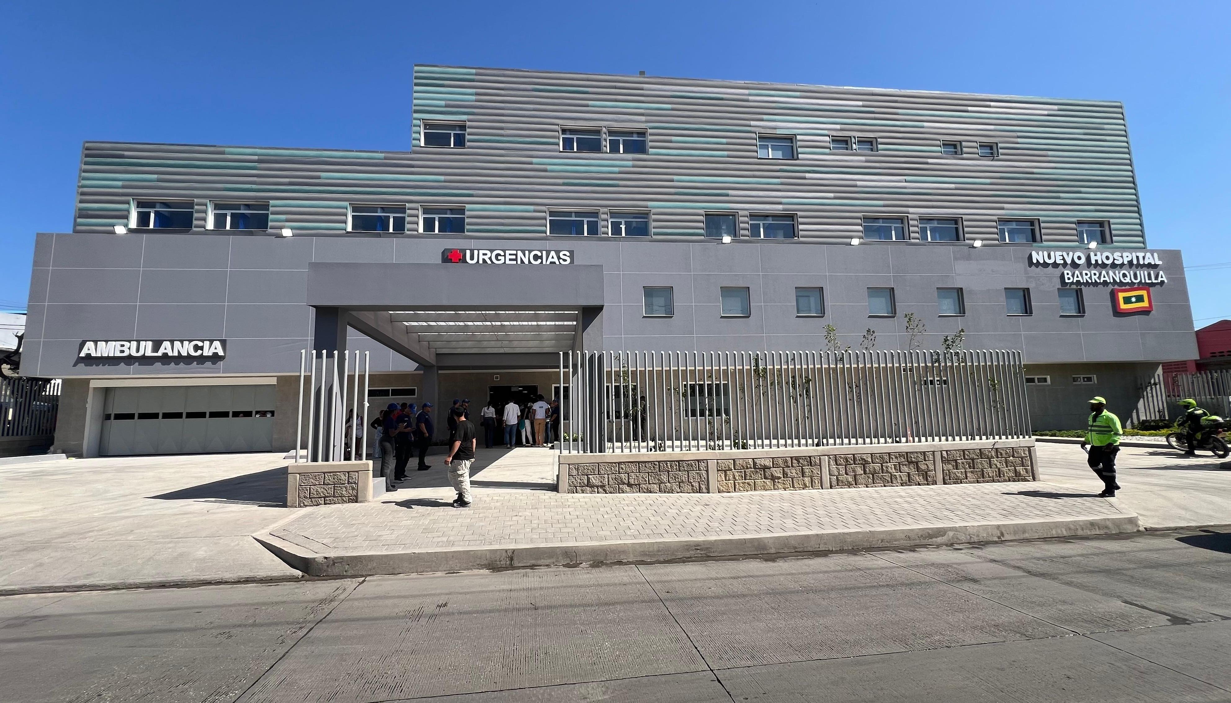 Fachada del Nuevo Hospital Barranquilla. 