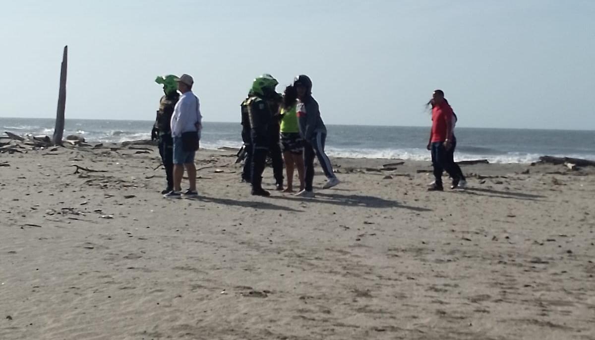 Búsqueda en playas de Puerto Colombia. 