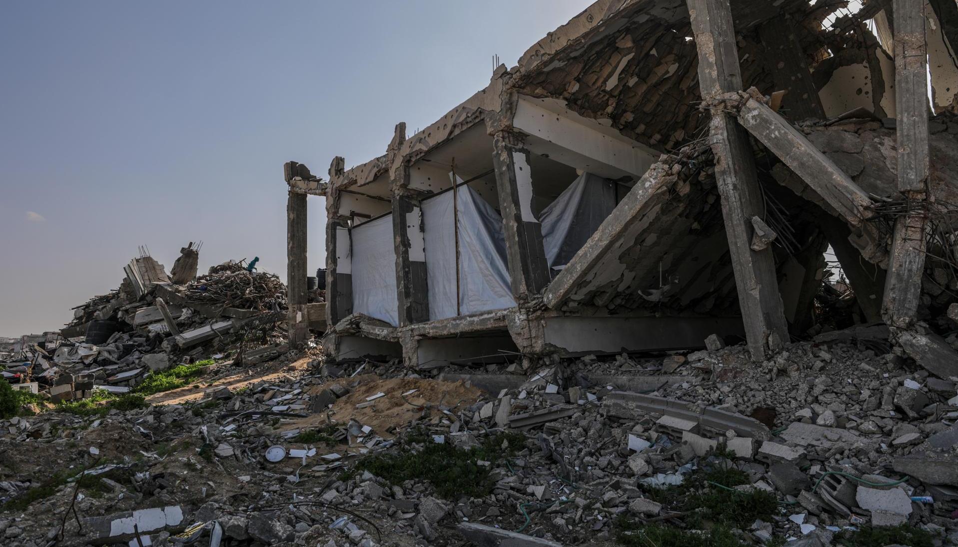 Destrucción en el norte de la Franja de Gaza.