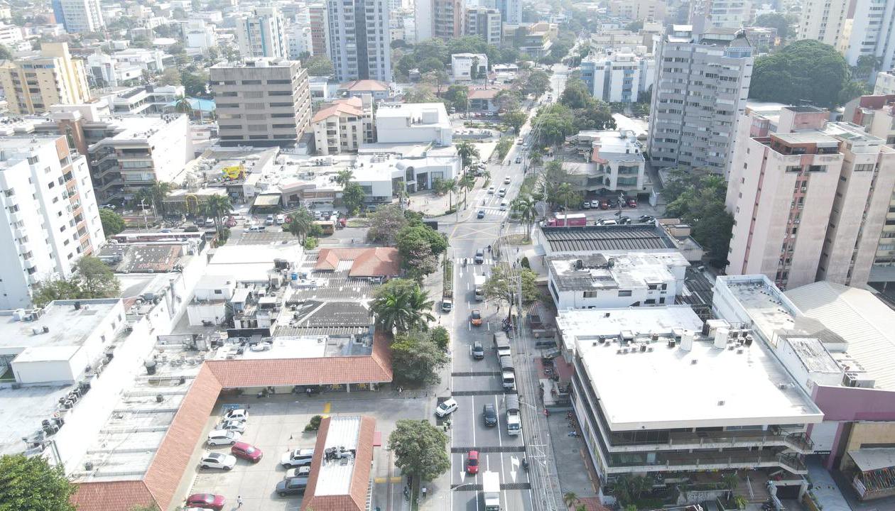 Imagen panorámica de Barranquilla.