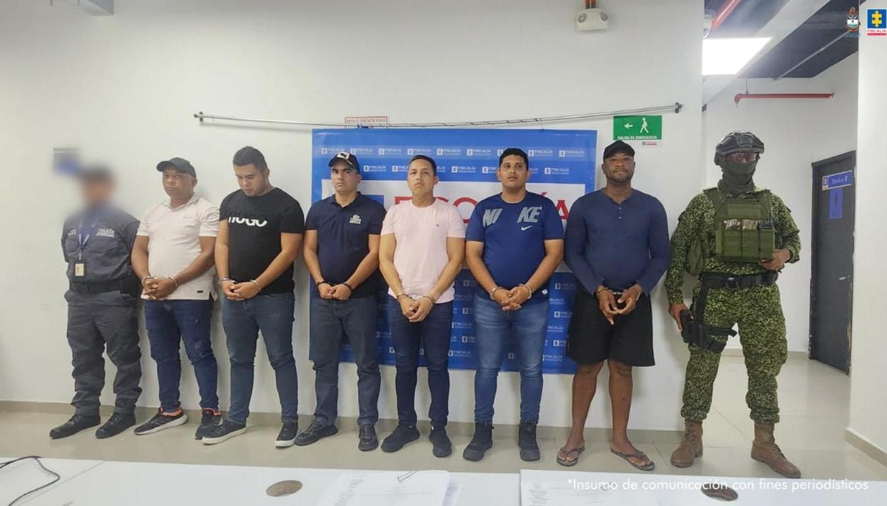 Capturados por presuntamente pertenecer a la red de narcotráfico.