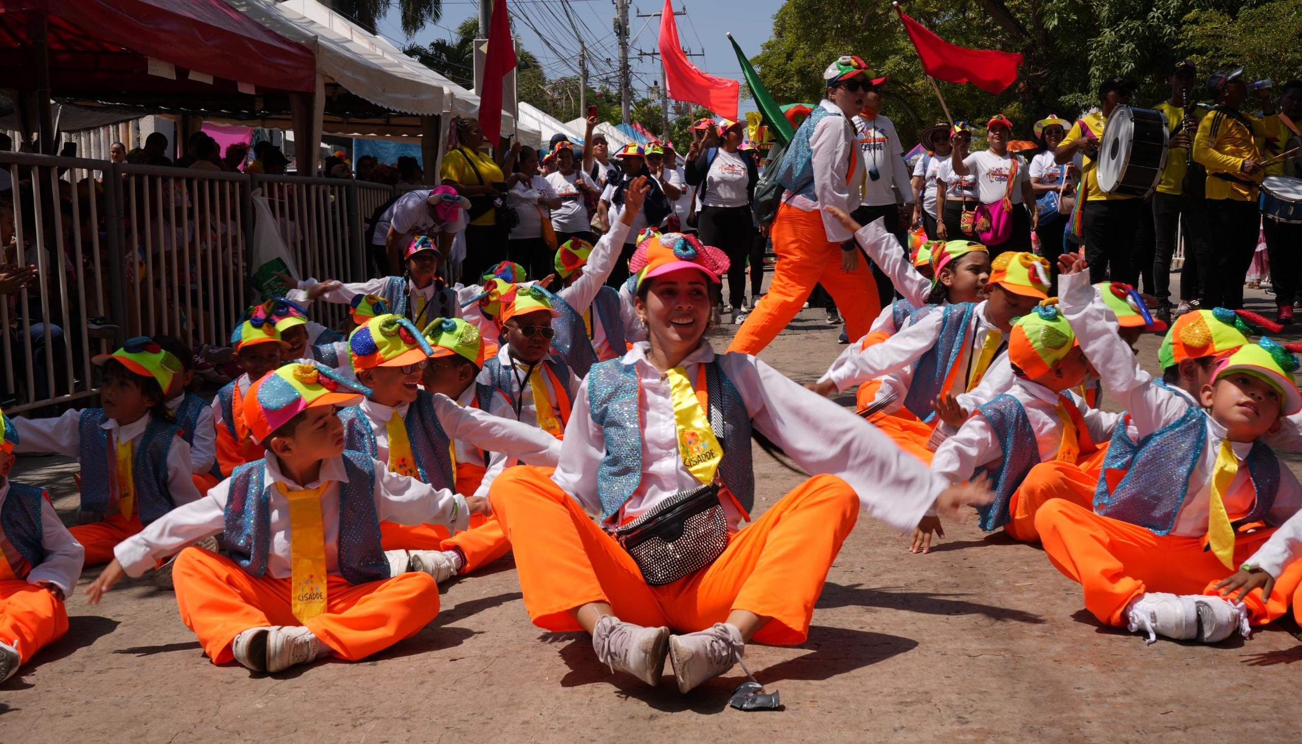 Las Marimonditas de Cisadde en el Carnaval de los Niños.