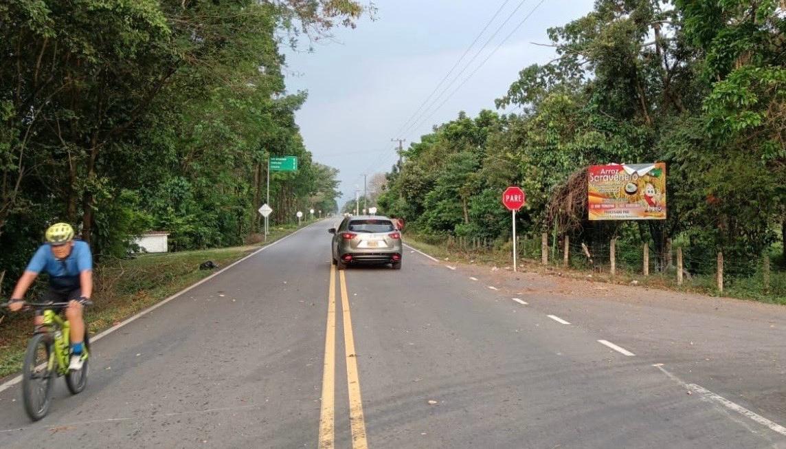 Entrada al municipio Saravena, Arauca, donde instalaron la bandera del ELN.