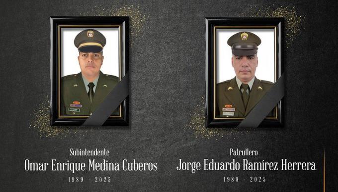 Los dos policías asesinados. 