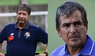 Hernán Dario 'Bolillo' Gómez y Jorge Luis Pinto, técnicos colombianos. 
