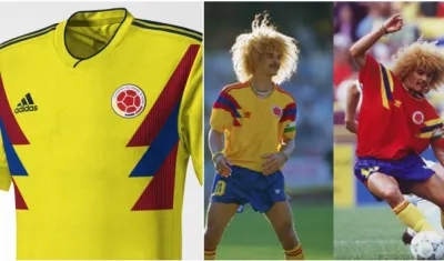 Esta sería la nueva camiseta de Colombia, similar a la usada en los 90.