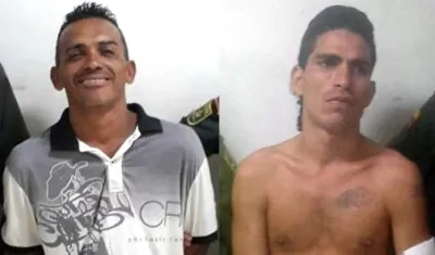 Hamilton Antonio Ahumada Hernández, alias 'El Pony', y Kevin Andrés Consuegra Calderón, presuntos homicidas.