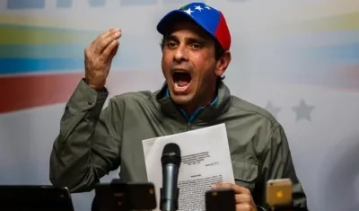 Henrique Capriles, uno de los líderes de la oposición venezolana.