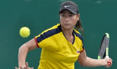 María Fernanda Herazo, tenista de la Selección Colombia. 