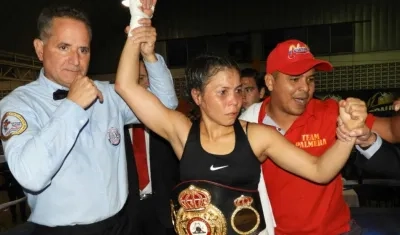 Liliana Palmera, boxeadora colombiana. 