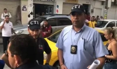 Momento de la captura de Rafael Martínez, suspendido alcalde de Santa Marta.