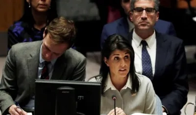 La embajadora estadounidense ante la ONU, Nikki Haley.