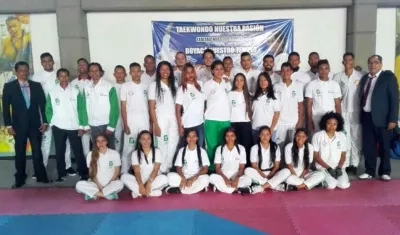 Selección Atlántico de Taekwondo apoyada por la Alcaldía de Barranquilla. 