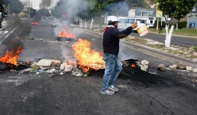 Protestas en Honduras por el presunto fraude electoral.