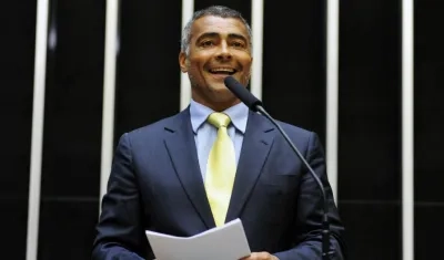 Romario, exjugador y senador brasileño. 