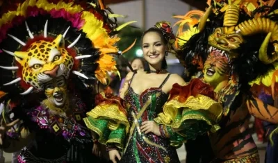 La reina del Carnaval 2018, Valeria Abuchaibe.