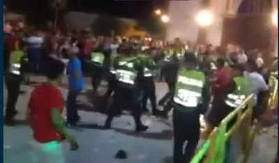 Video del momento de los enfrentamientos en Sabanagrande.