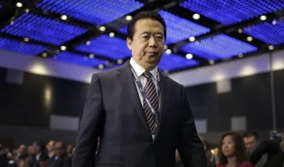 El presidente de Interpol, Meng Honwei.