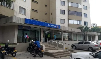 Banco de Bogotá de la carrera 53 con calle 75.