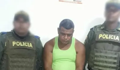 Gerardo Rafael Borrero Díaz, capturado por homicidio.