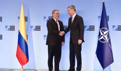  El Presidente de Colombia, Iván Duque, se reunió este martes con el secretario general de la OTAN, Jens Stoltenberg.